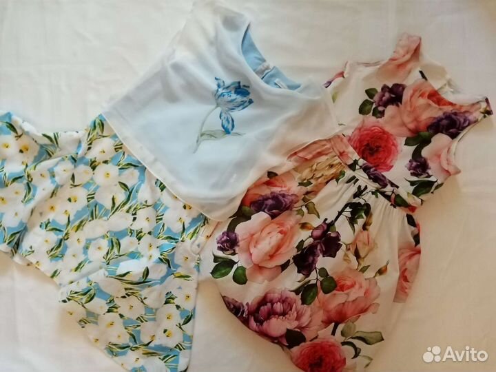 Пакет вещей, 21 шт, на девочку, 122-128 рост