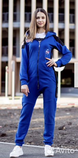 Комбинезон из футера The One Space X Blue