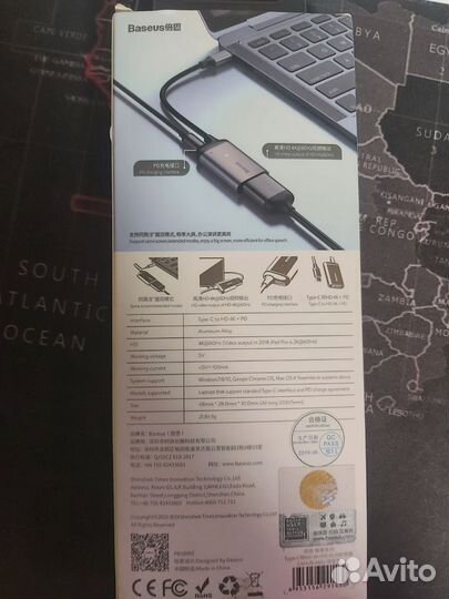 Usd хаб type c hdmi 4k 60hz