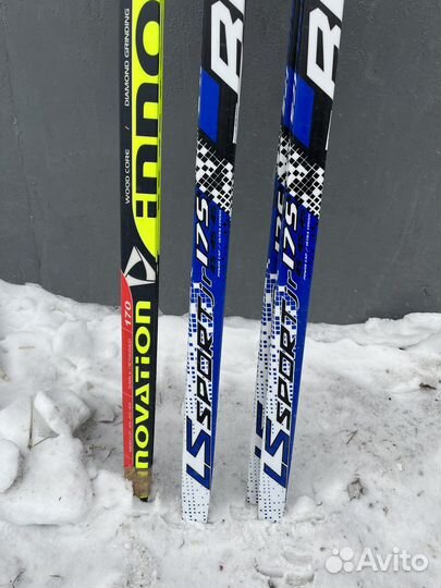 Беговые лыжи, крепления, палки