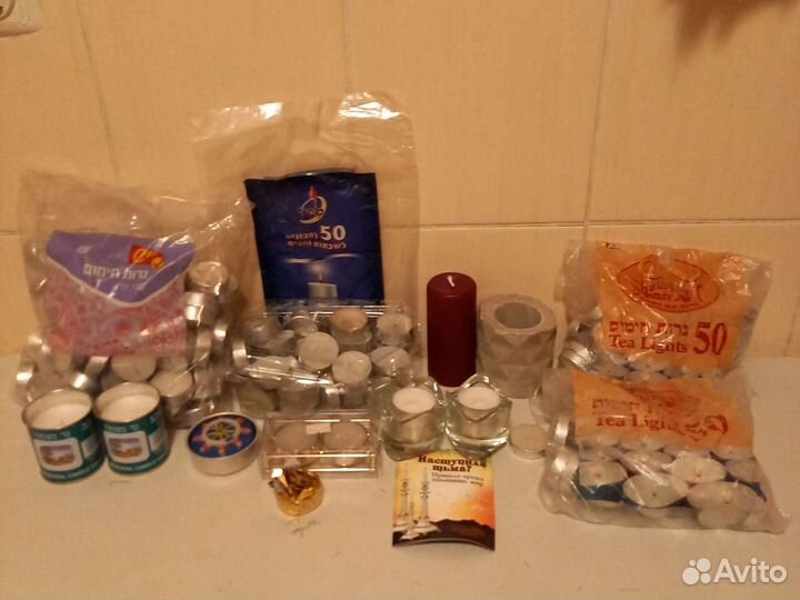 Свечи, подсвечники, новые наборы и отдельно