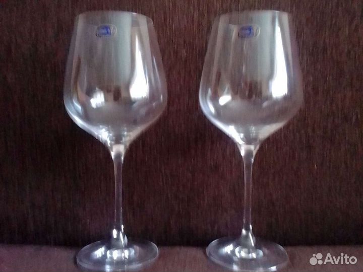 Бокалы для вина 350мл, Чехия. хрусталь