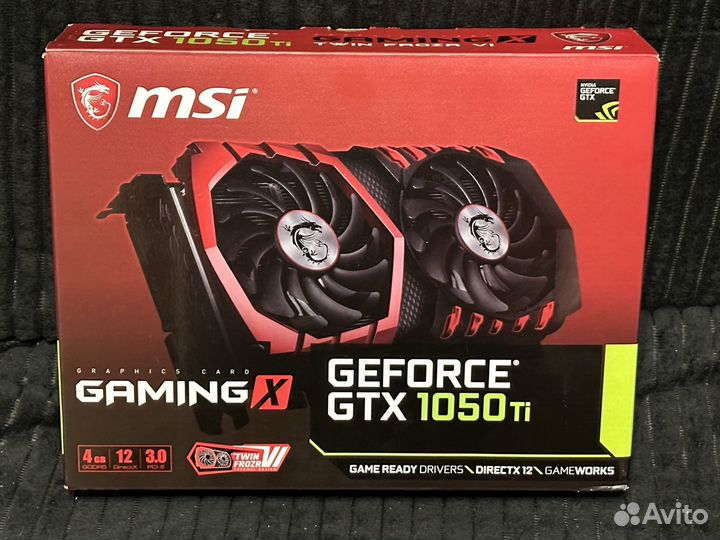 Видеокарта MSI GTX 1050 TI