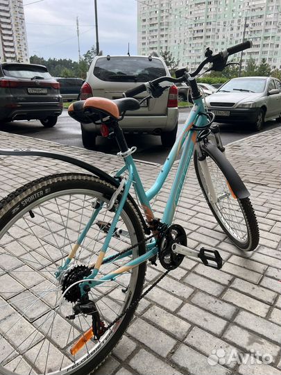 Велосипед женский stinger latina 26 голубой