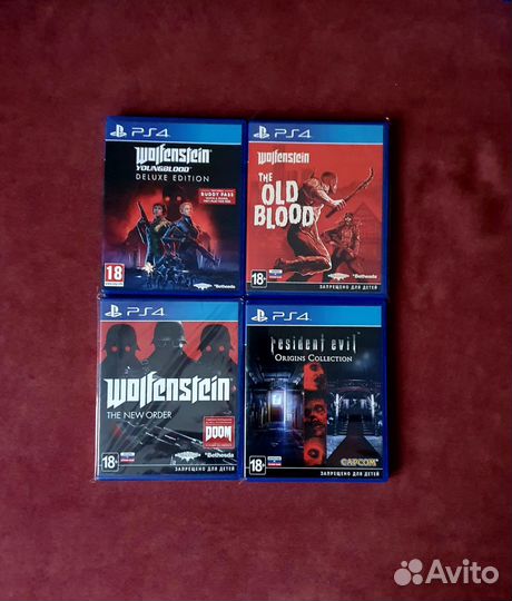 Игровые диски на ps4