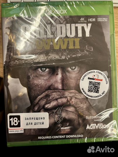 Call of Duty: wwii диск для Xbox новый