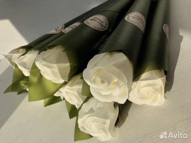 Мыльные розы по штучно
