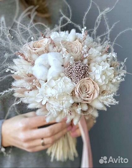 Букет невесты из сухоцветов