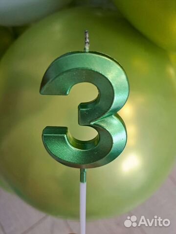 Свеча на торт 3