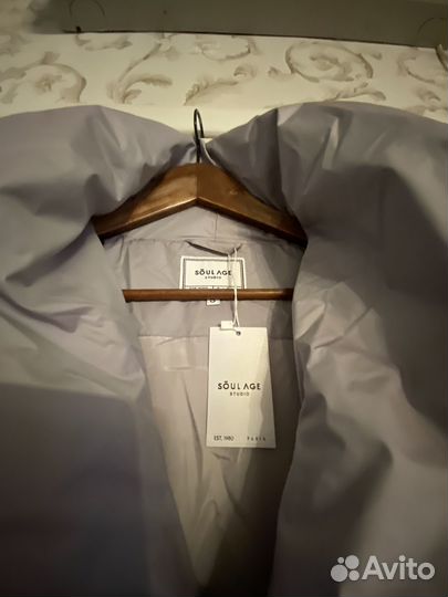 Пуховик женский длинный 48