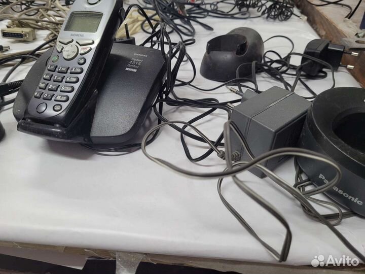 Комплектующие пк, принтеры шнуры, радио телефоны