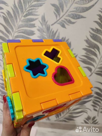 Развивающий куб сортер кубик детский