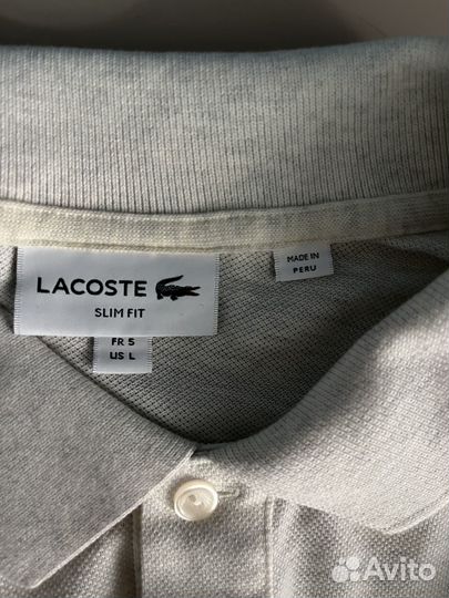 Новая мужская футболка поло Lacoste 48 оригинал