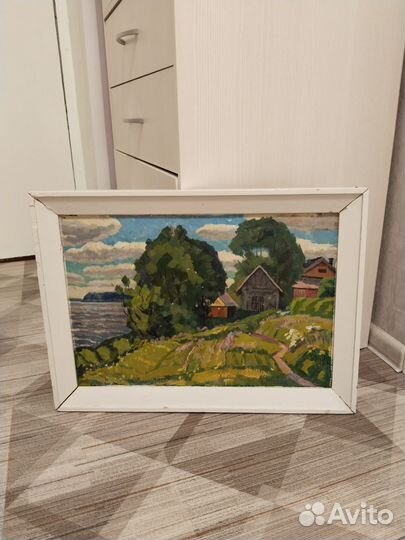 Картины маслом старинные на холсте СССР (70-80 гг)