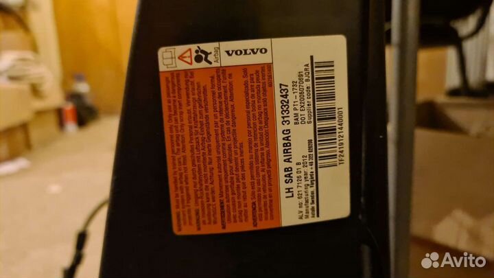 Подушка безопасности в сиденье Volvo S80 2012