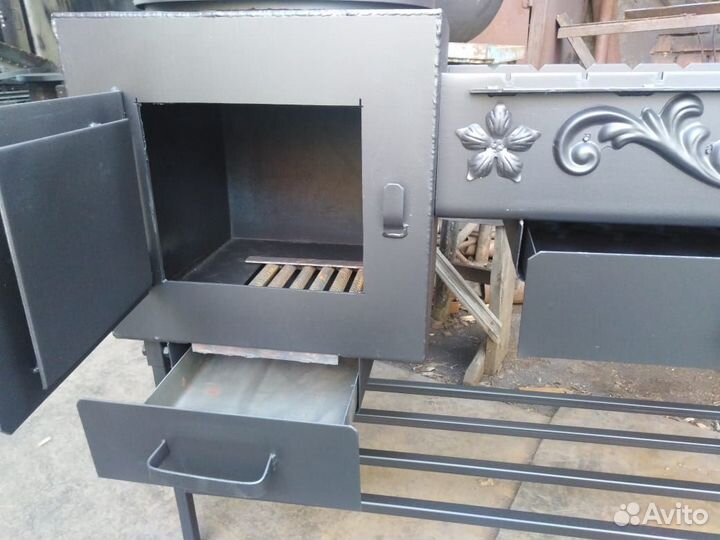 Мангал - казан + зольник к мангалу