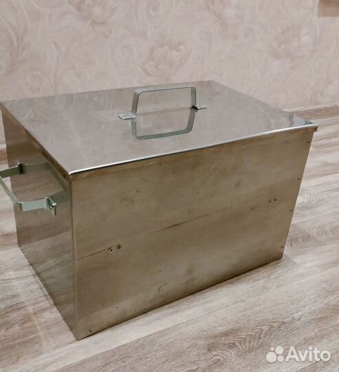 Коптилка горячего копчения из нержавейки