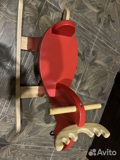 Качалка лошадь лось Икея