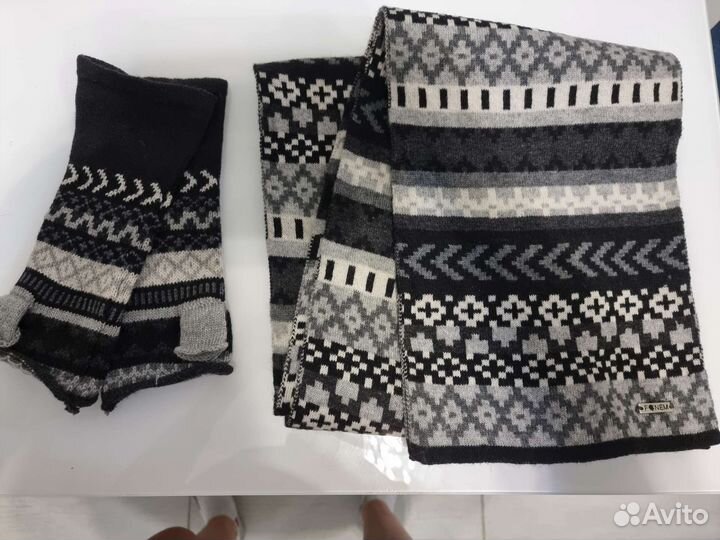 Шарф+перчатки