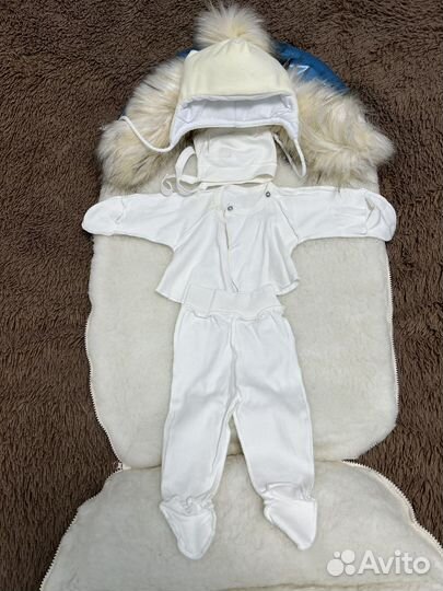 Конверт на выписку из овчины