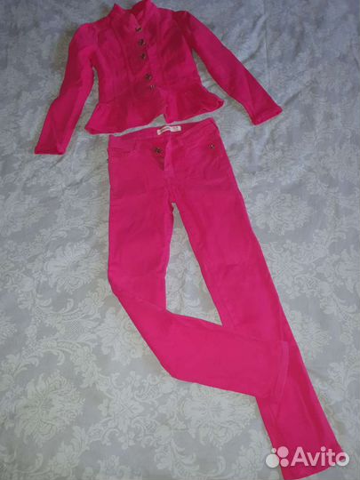 Костюм брючный джинсовый