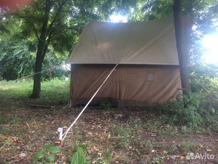 Продам 2х местную палатку СССР, материал брезент