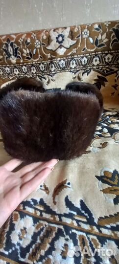 Норковая шапка мужская