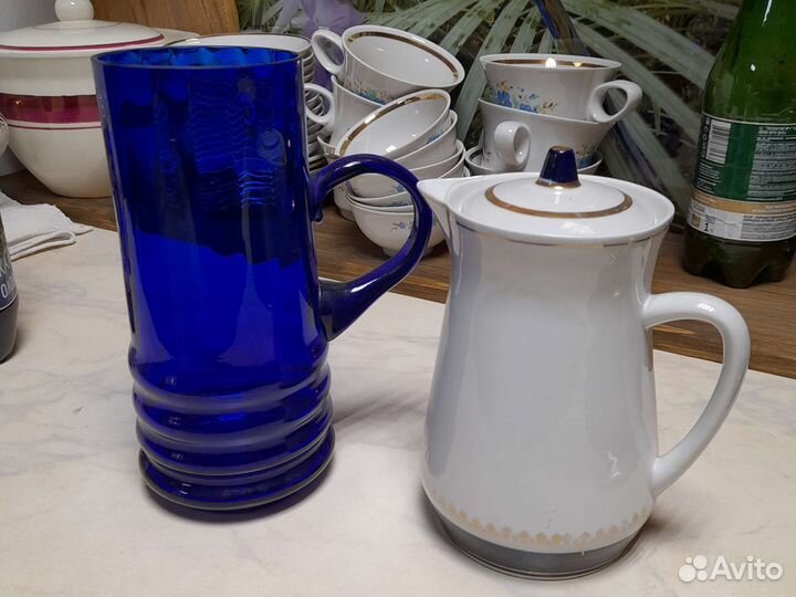 Посуда СССР фужеры тарелки кувшины