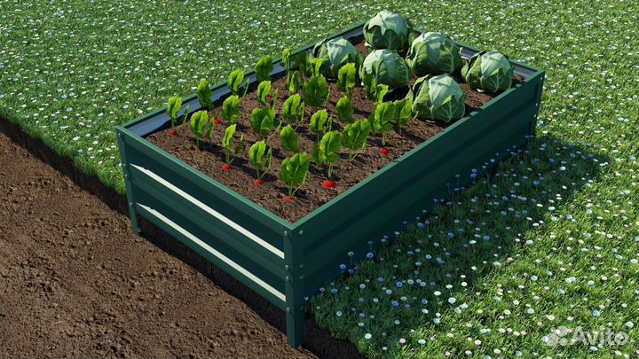 Грядки оцинкованные и цветные