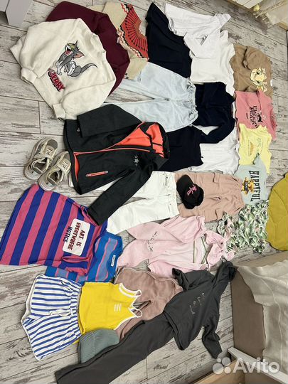 Огромный пакет одежды на девочку 122-128