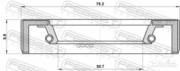 Сальник привода nissan X-trail T30 2004.03-2006