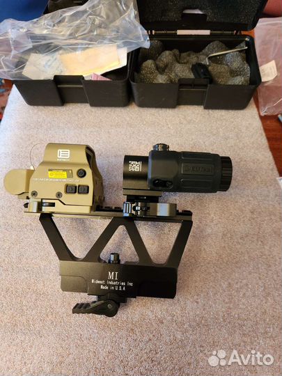 Коллиматор и магнифер с быстросъемным креплением