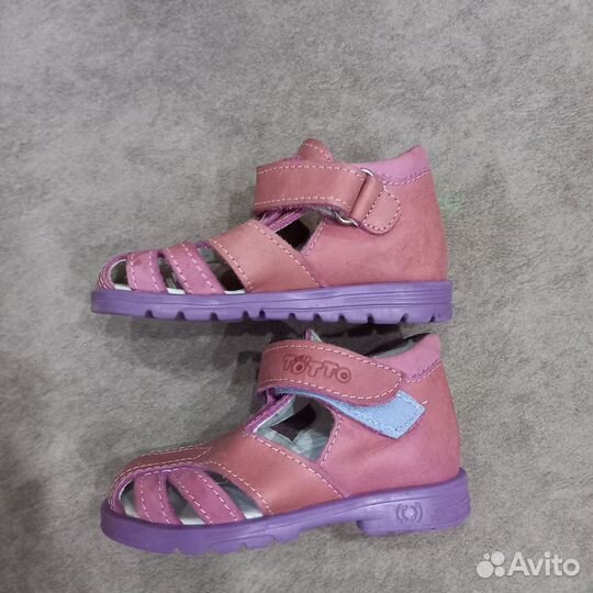 Сандалии 21 Totto для девочки натур кожа