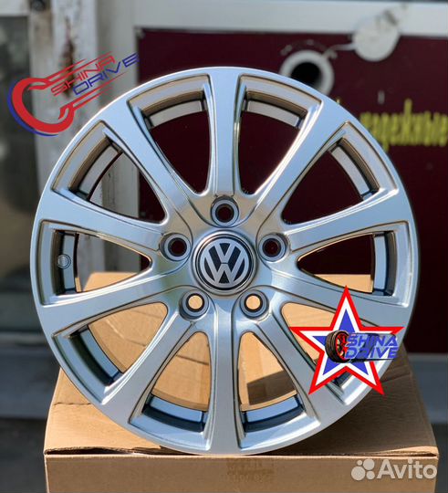 Диски VAG R15 5x100 Silver Gloss Polo Rapid