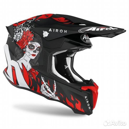 Кроссовый шлем Airoh Twist 2.0 (Red/Black)