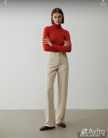 12storeez wideleg 413 бежевые джинсы 28 32