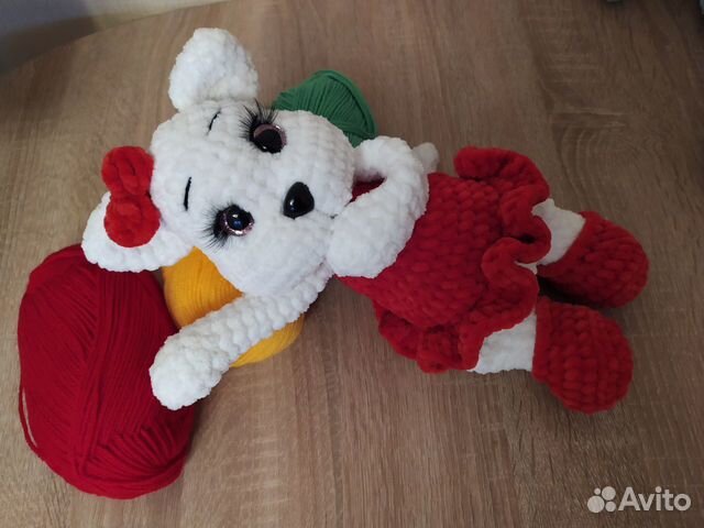 Игрушки Кошечки, морской конек и др, ручная работа