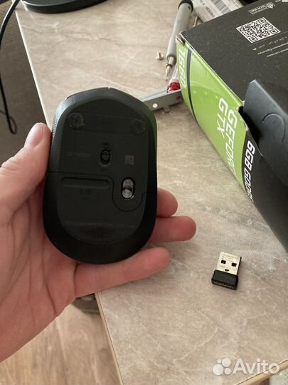 Мышь беспроводная Logitech M170 910-004646 серый