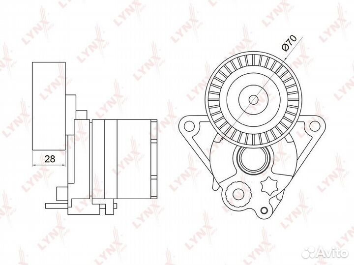Натяжитель ремня lynxauto PT-3021