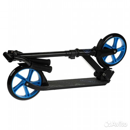 Самокат с большими колесами до 100 кг черный