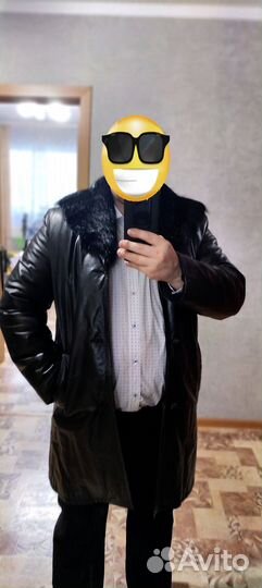 Куртка-плащ натуральный мех xl