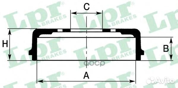Барабан тормозной 7D0146 7D0146 Lpr