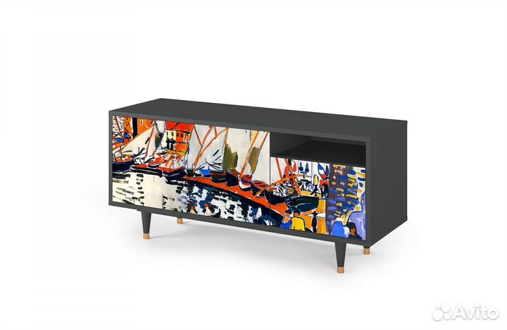 Тв-тумба T7 - Антрацит - Le Sechage des voiles