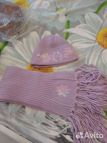 Комплект шапка, шарф