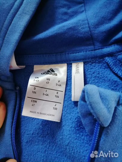 Кофта adidas детская