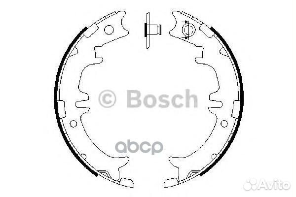 Колодки тормозные барабанные lexus GS 93-05/IS