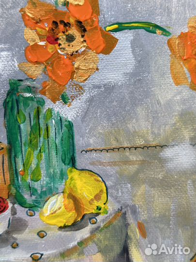 Картина акрилом на холсте