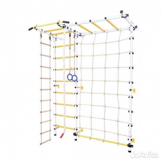 Шведская стенка с рукоходом и сеткой