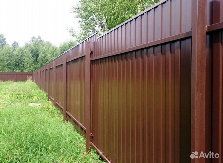 Забор из профнастила качественно