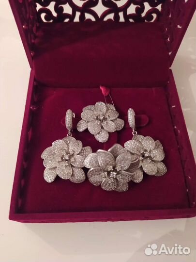 Серьги серебро